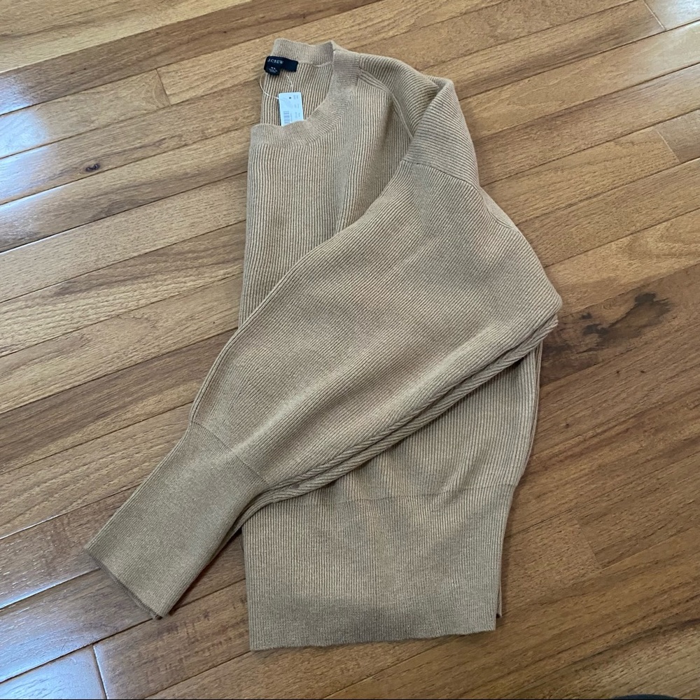 J. Crew Balloon Sleeve Crewneck Sweater
